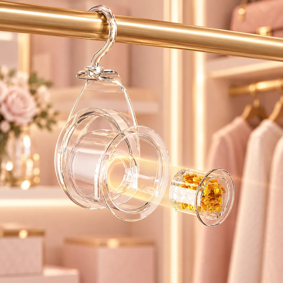 Scented Handbag Care Hanger – Wide-Arc Purse Organizer