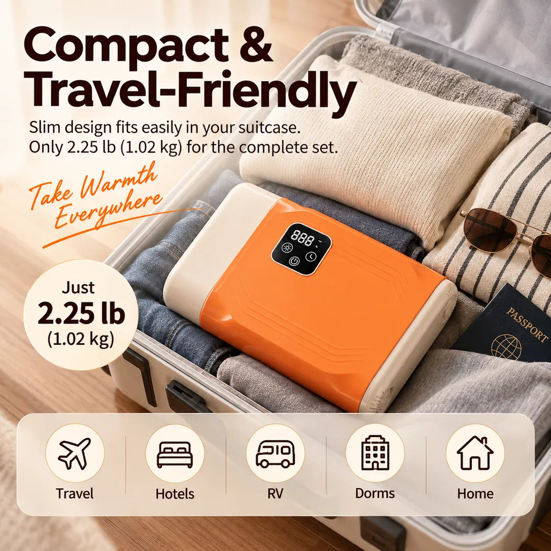 Portable Travel Clothes & Shoe Dryer